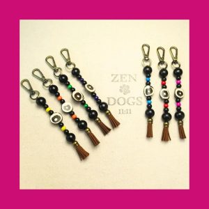 All Seeing Eye Beaded Dangle Keychain