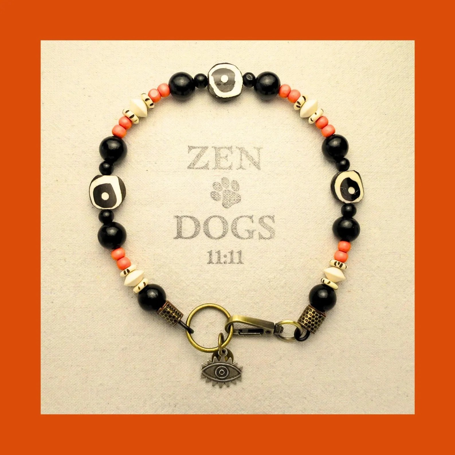 All Seeing Eye Beaded Dog Necklace - Image 5