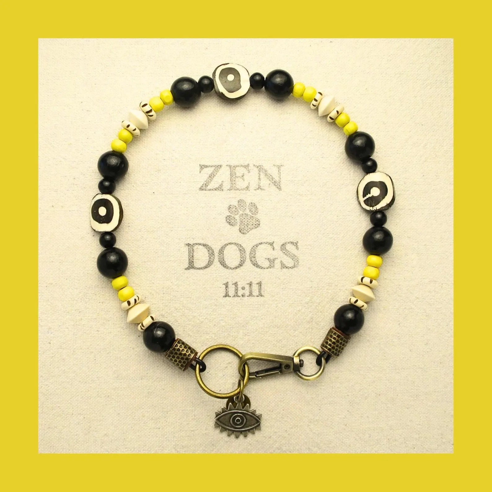 All Seeing Eye Beaded Dog Necklace - Image 6