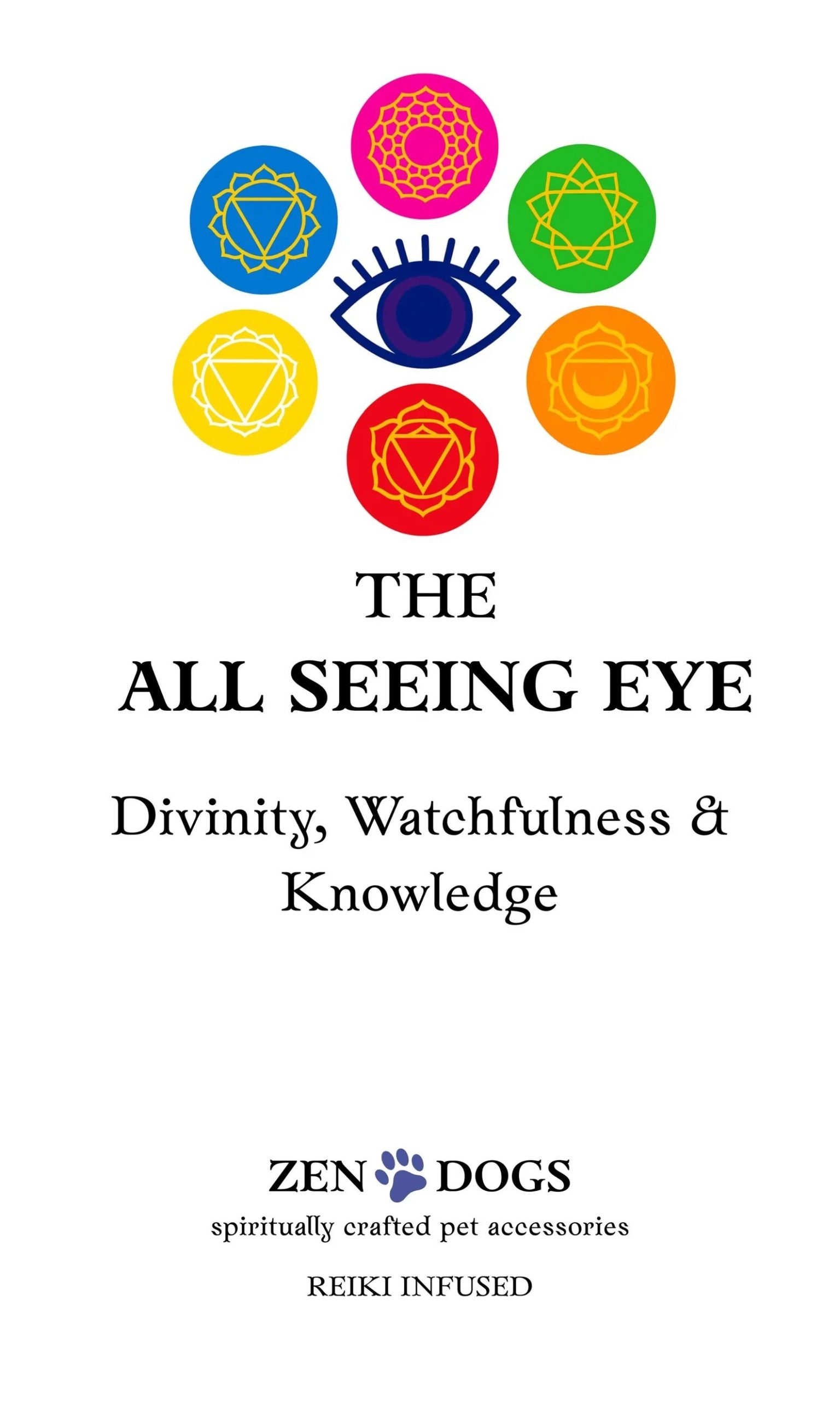 All Seeing Eye Beaded Dog Necklace - Image 8