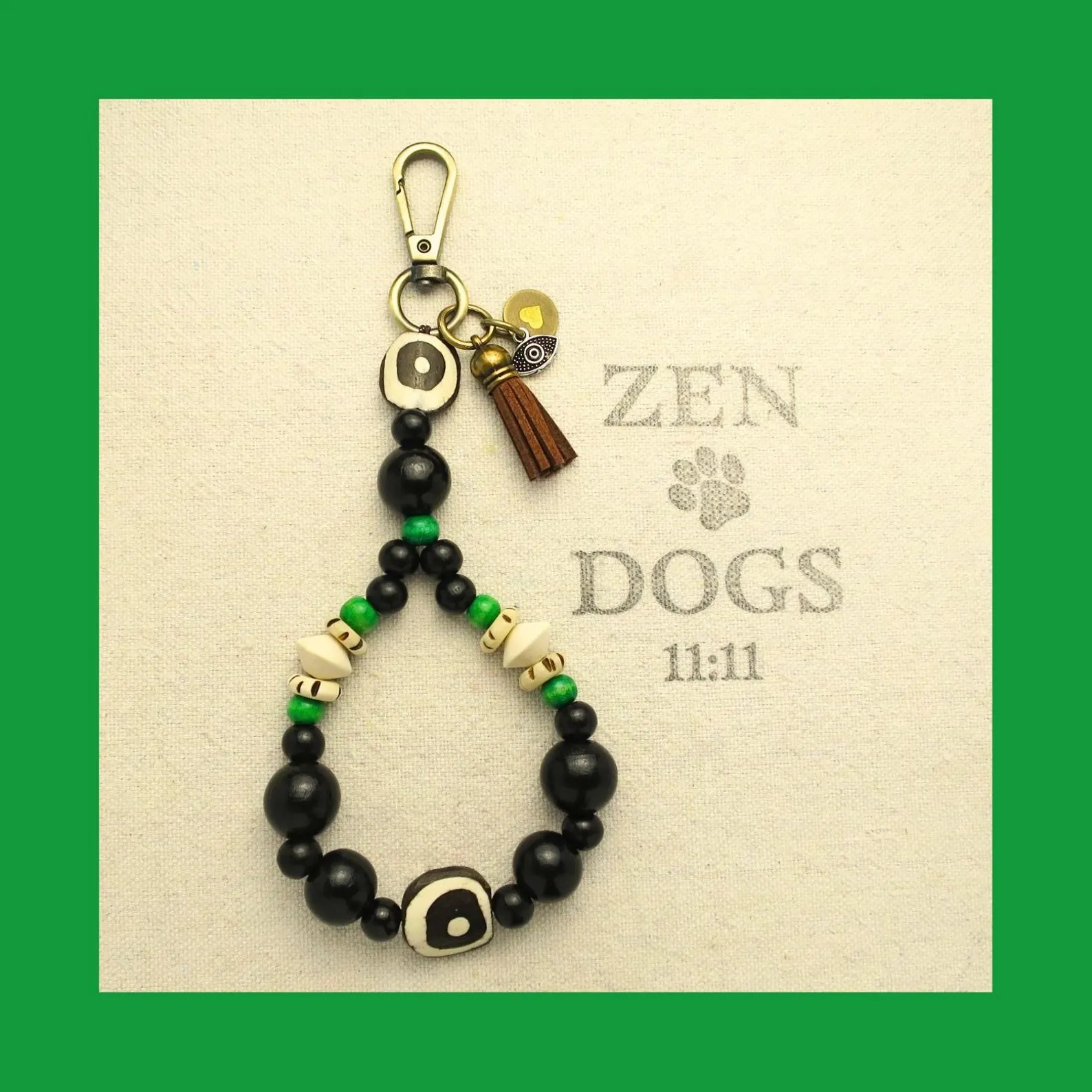 All Seeing Eye Beaded Wristlet Keychain - Image 3