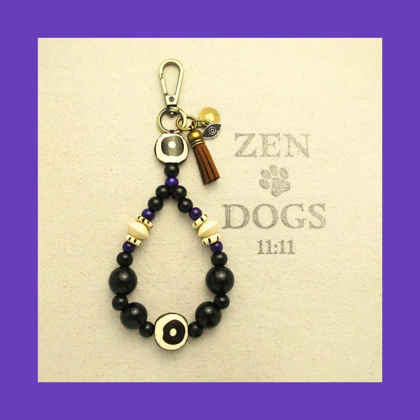 All Seeing Eye Beaded Wristlet Keychain - Image 7