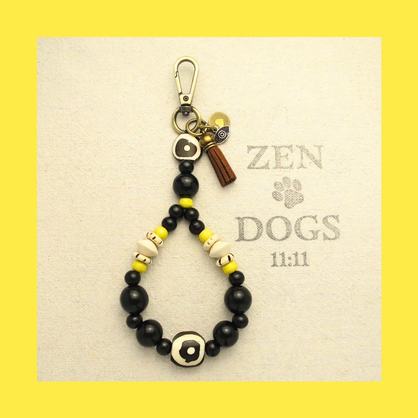All Seeing Eye Beaded Wristlet Keychain - Image 6