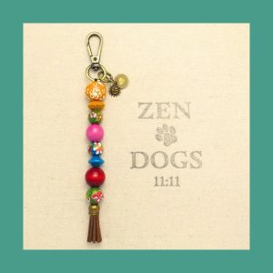 Awakening Bloom Dangle Beaded Keychain