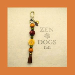 Gratitude Beaded Dangle Keychain