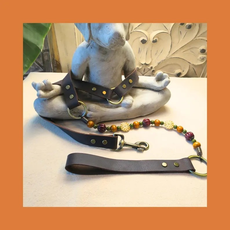 Gratitude Beaded Dog Leash